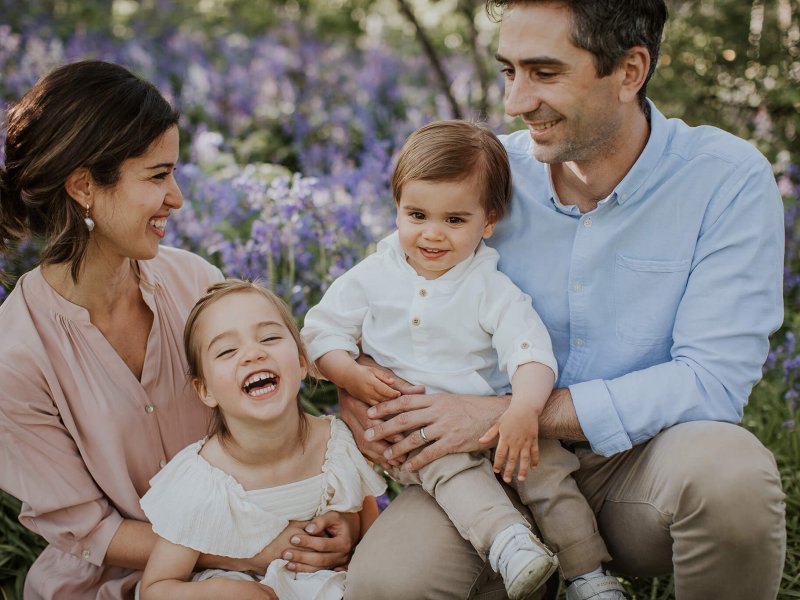 spring family photo