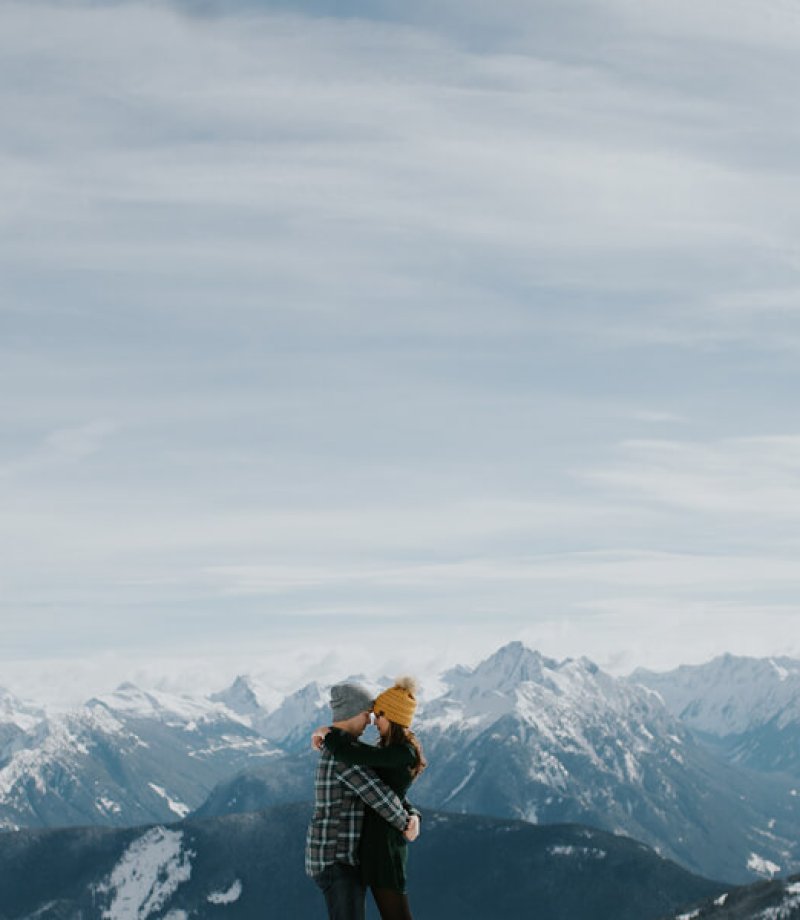 mountain top engagement shoot